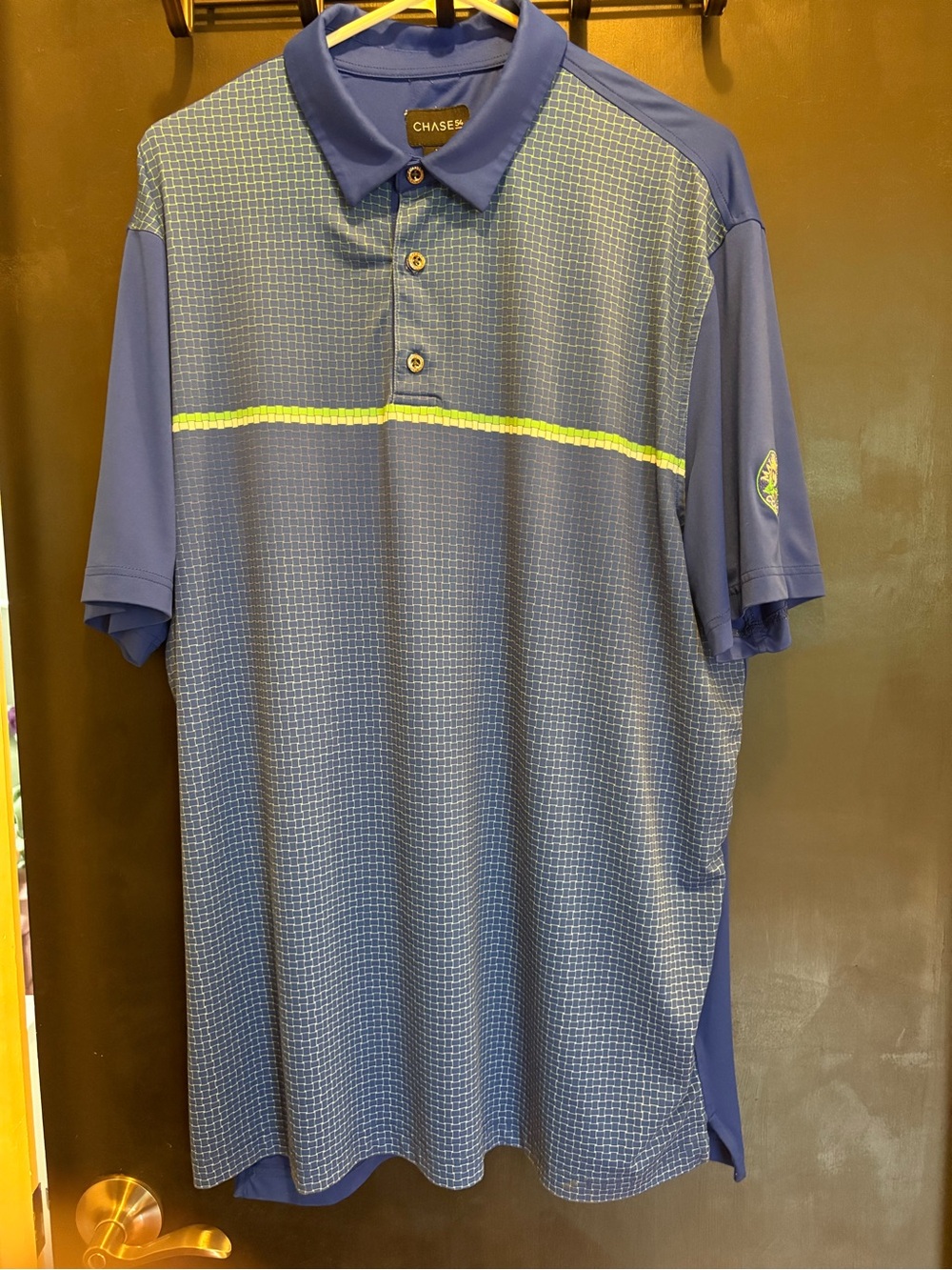 Chase 54 Performance Golf Polo Mens XL Short Sleeve Mallory Hill Country Club